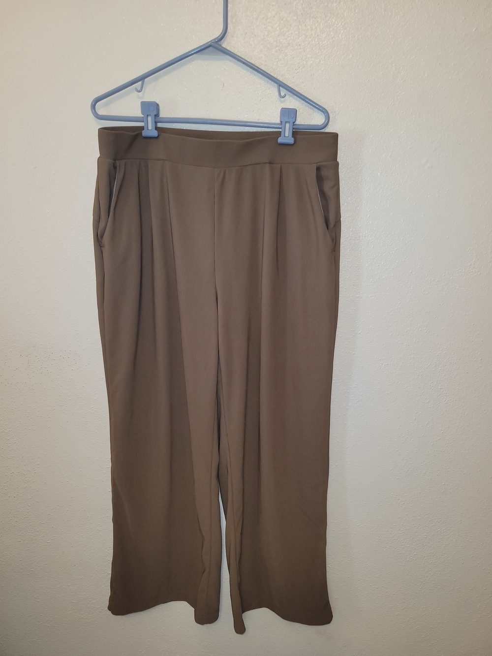 Halara Womens Brown / Tan Hi Rise Yoga Wide Leg Pant